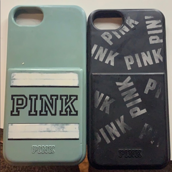 PINK Victoria's Secret Accessories - 2 Victoria secret I phone cases with card holder PINK Victoria's Secret Accessories - 2 Victoria secret I phone cases with card holder